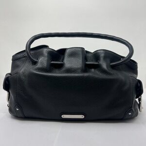 Cole Haan Small Bucket Tote Village Shoulder Bag Leather‎ Black VTG NWT
